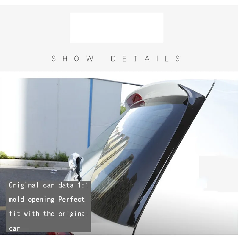 MK7 углеродное волокно черный АБС пластик Материал авто Стайлинг заднего крыла