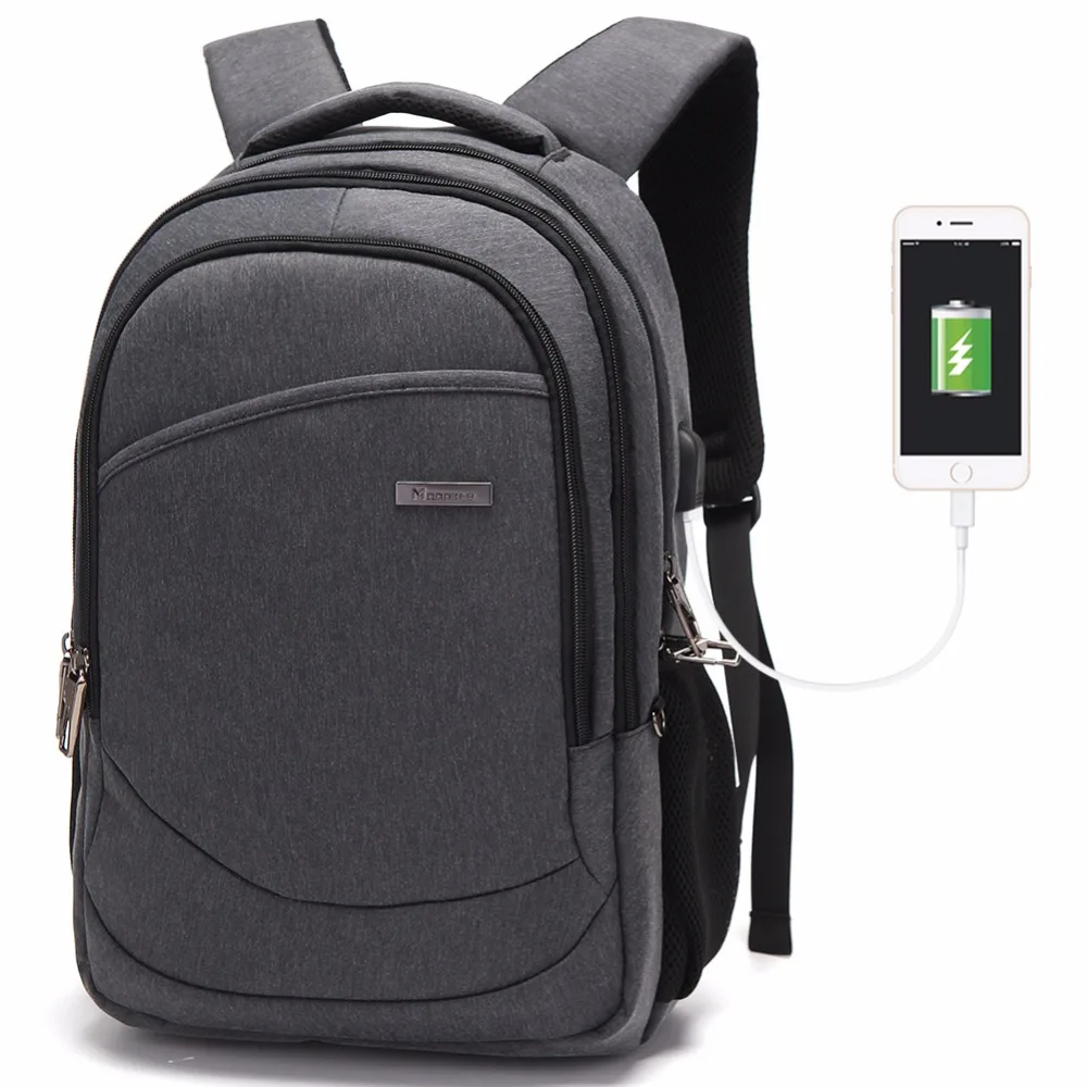 Рюкзак Modoker унисекс для ноутбука 14 15 дюймов внешний USB рюкзак с защитой от кражи