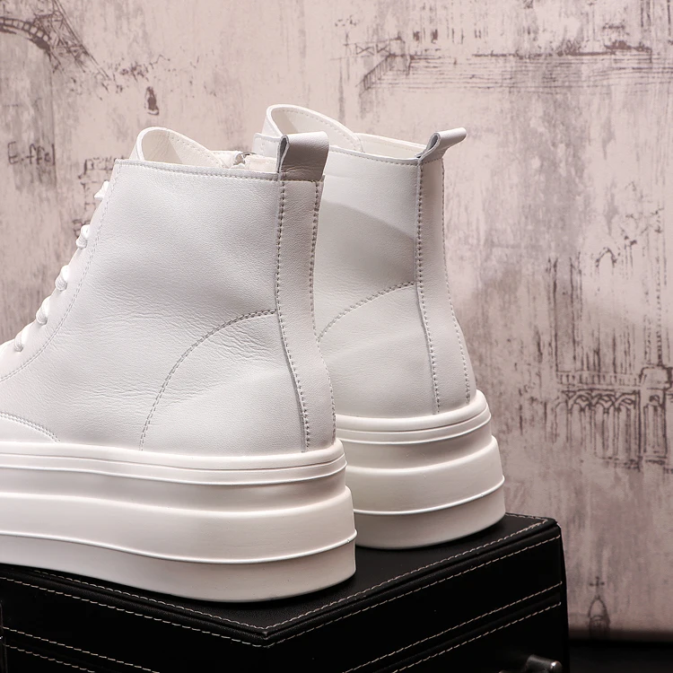 spesifikasi Sneakers Merek Mewah Desainer Musim Gugur 2021 Sepatu Platform Kasual Atasan Tinggi Hip Hop Sepatu Bot Pergelangan Kaki Zapatillas Hombre