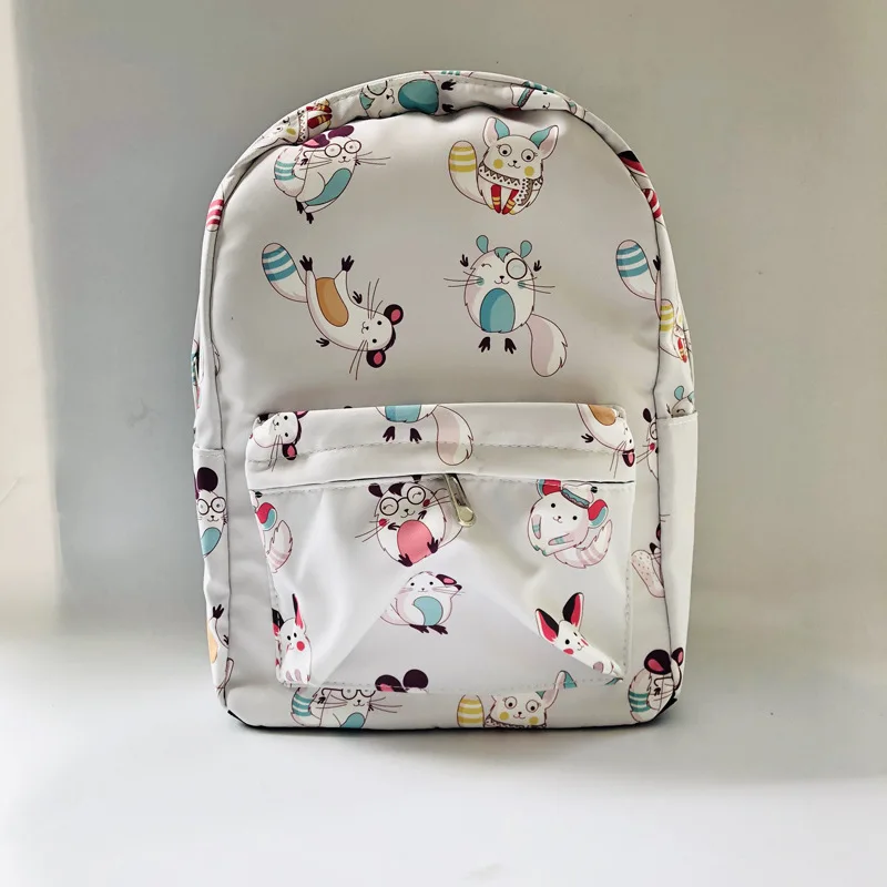13*25*36cmcute печати мультфильм холщовый рюкзак дорожный плюш сумка в виде котенка