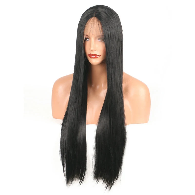 WEILAI кудрявый 24 дюйма длинный парик Омбре на сетке спереди с детскими волосами