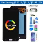 Super Amoled для Samsung Galaxy J5 2016 SM-J510F J510FN J510M J510Y J510G J510, ЖК-дисплей с сенсорным экраном и дигитайзером в сборе