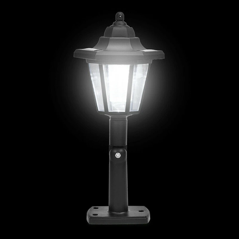 

2 x Solar Powered LED Outdoor Garden Fence Wall Lantern Light Lamp Light Sensor
