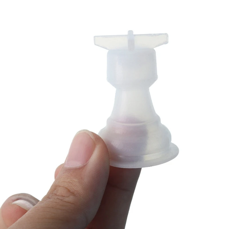 

1 Set 3D Chess Pieces Crystal Epoxy Resin Mold Handmade Chessborad Casting Silicone Mould DIY Crafts Making Tool T84A