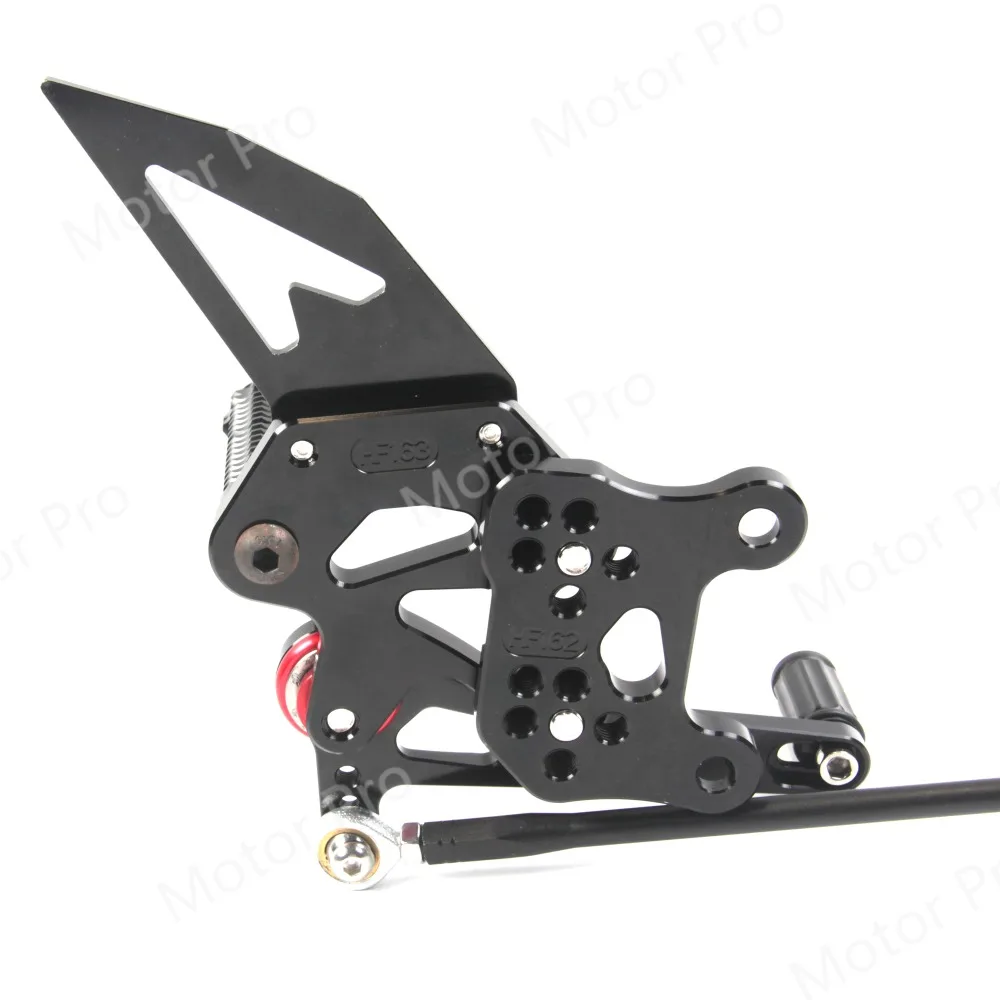Регулируемые подножки для Aprilia RSV4 R FACTORY 2009-2012 аксессуары для мотоциклов подножки Rearsets 2010 2011 CNC алюминий