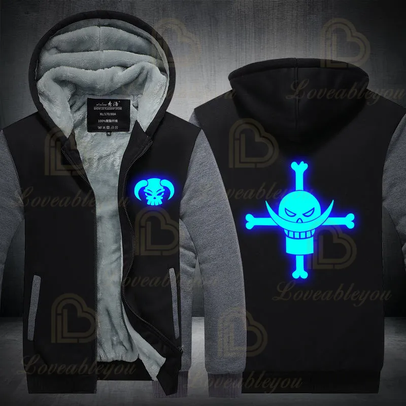Японские Аниме Свободные толстовки зимние теплые уличные куртки топ Мужская