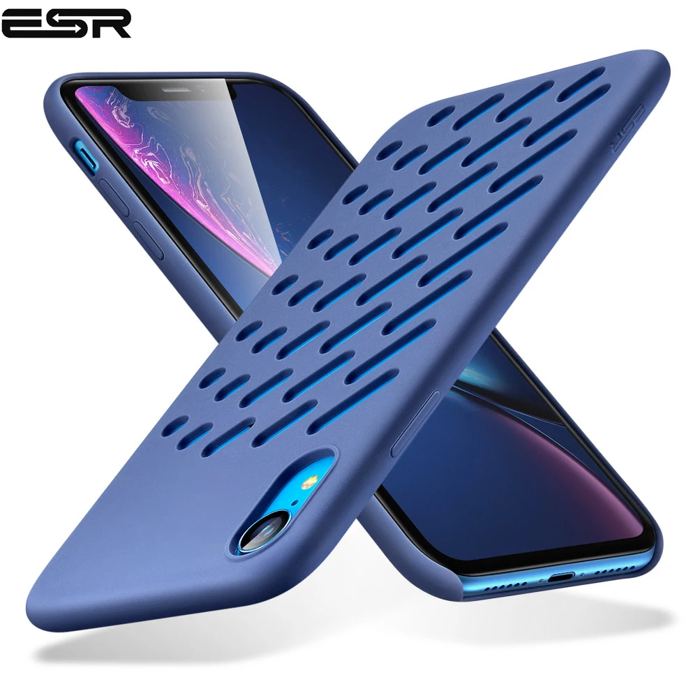 ESR Yippee Color Soft Case for iPhone XR Liquid Silicone Cover with Comfortable Grip Drop Protection Apple 2018 |