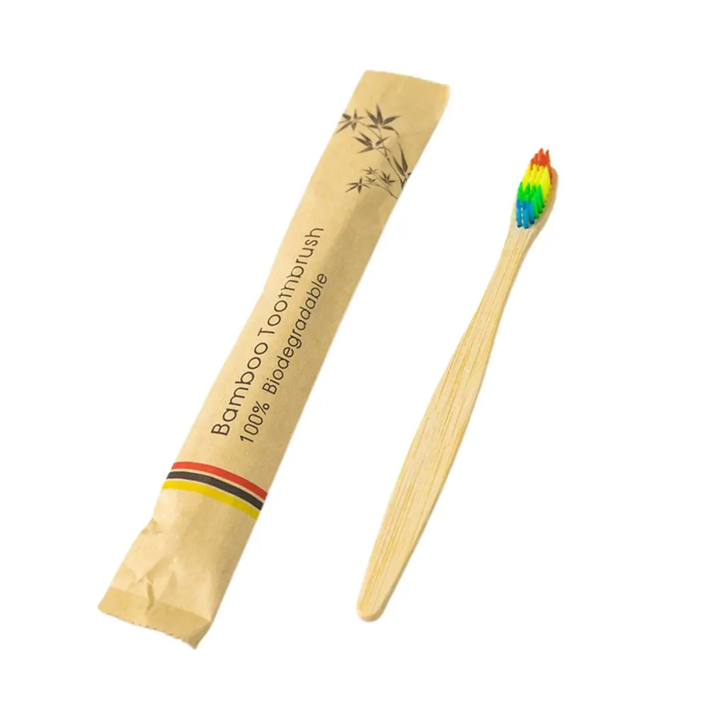 

Natural Soft Waterproof Bamboo Toothbrush Biodegradable And Environmentally Friendly With Biodegradable Handle