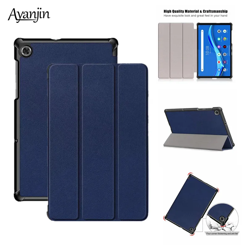 Ультратонкий складной Магнитный кожаный чехол подставка для Lenovo Tab M10 FHD Plus TB X606F