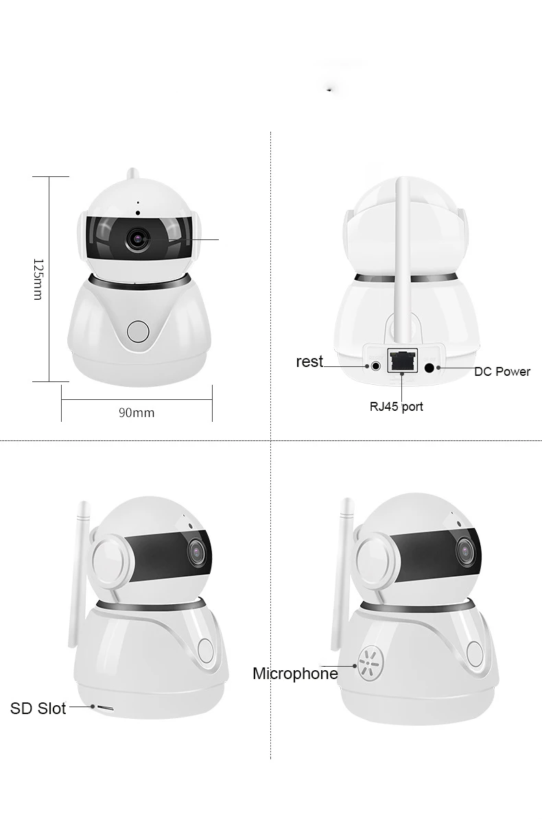 KuWfi HD IP камера 1080P 2MP беспроводная WIFI домашняя безопасности Детский монитор Мини