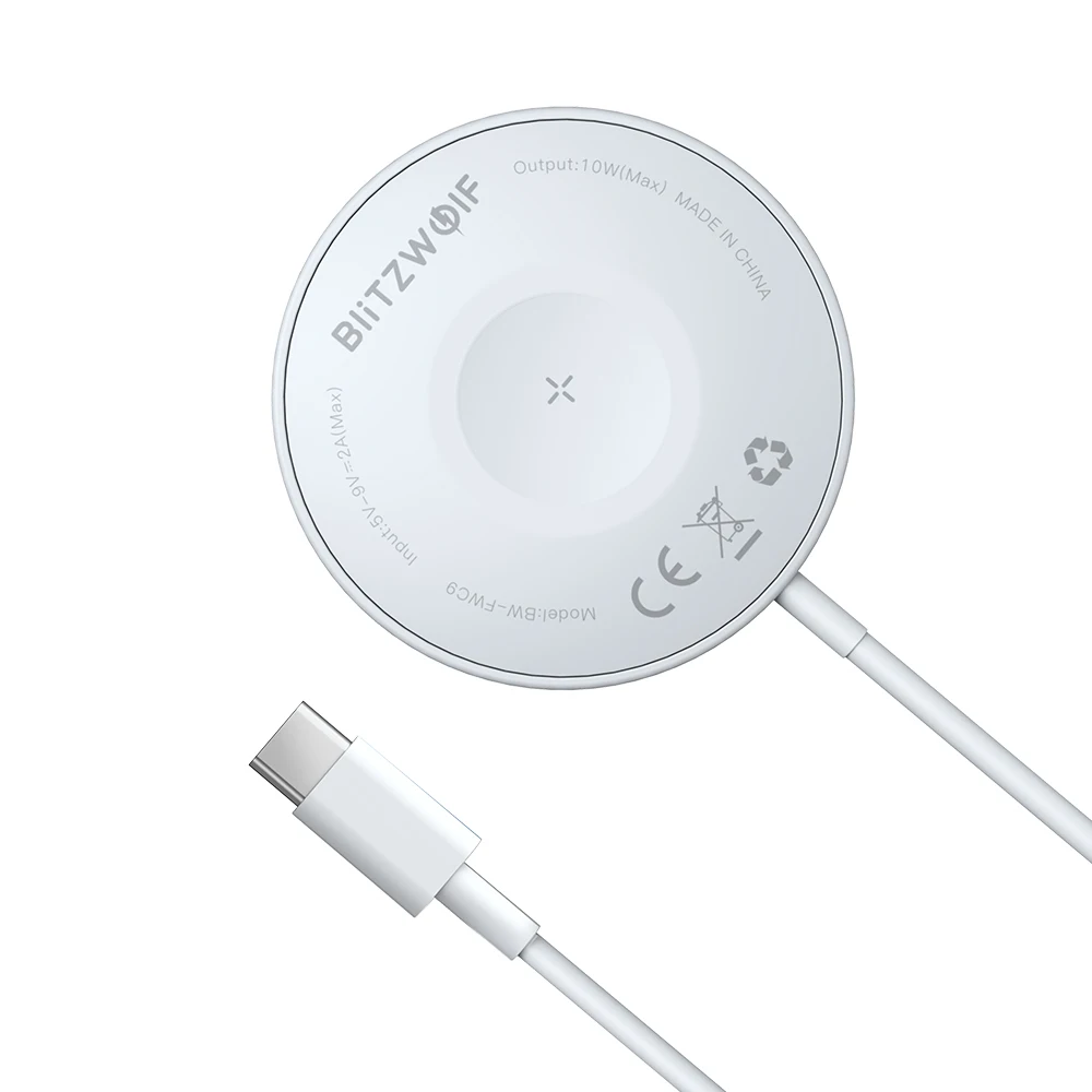 blitzwolf bw fwc9 3 in 1 15w magnetic wireless charger fast wireless charging pad earbuds charger watch charger for iphone12 pro free global shipping