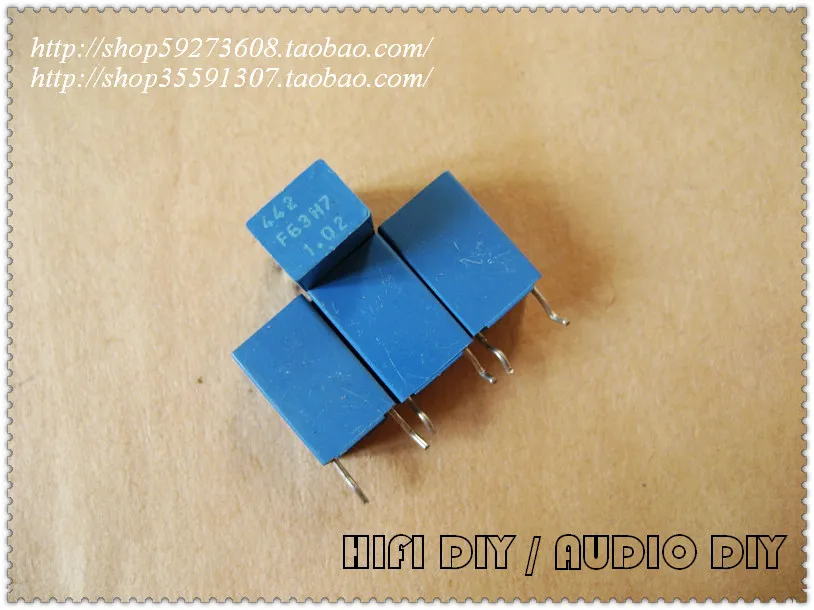 30pcs/50pcs AV P12 442pF/63V 1% precision foil polypropylene film capacitors substituting 430pF/470pF free shipping