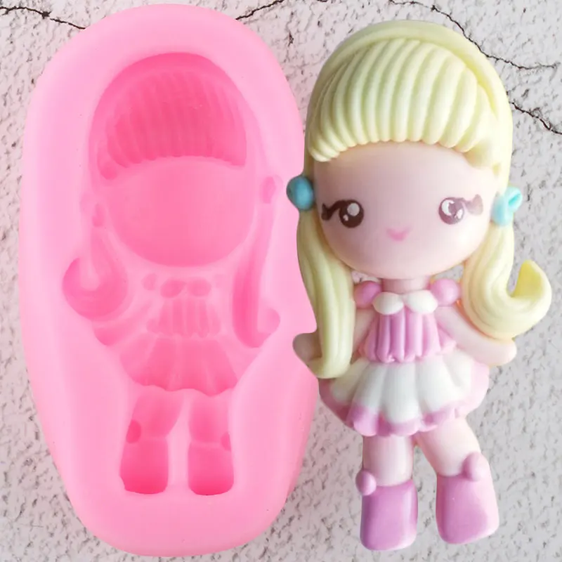 Принцесса девушки силиконовые формы DIY Детский День Рождения Кекс Topper