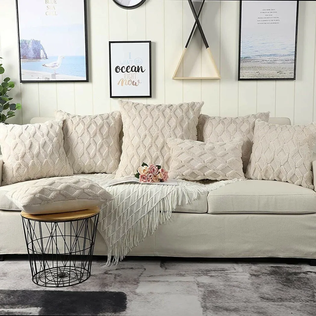 

1Pcs Plush Pillow Case Sofa Cushion Case Bed Pillow Cover Home Decor Car Cushion Cover Super Soft Sofa ​Boho