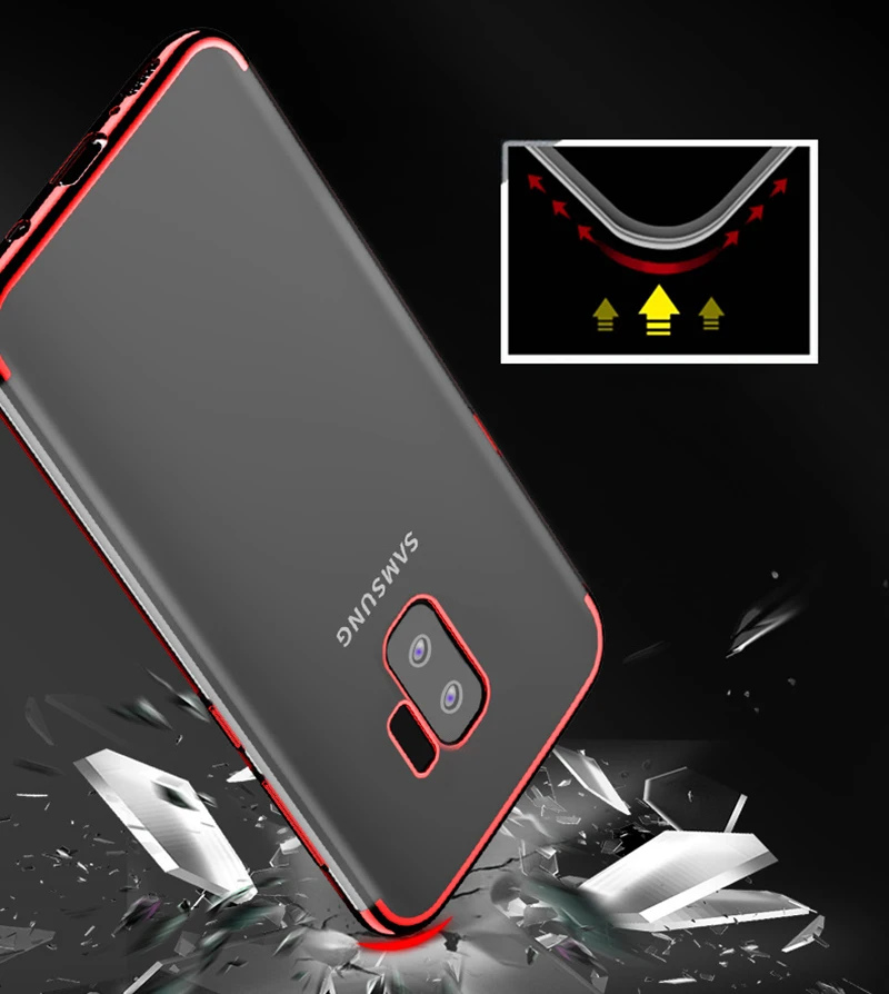 Ультратонкий чехол для телефона Samsung Galaxy J4 J6 Plus J2 J8 2018 S10 S9 Note 10 Прозрачный Мягкий