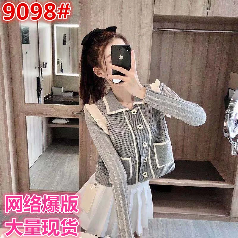 Верхняя одежда в гонконгском стиле свитер Новая женская осенняя европейские