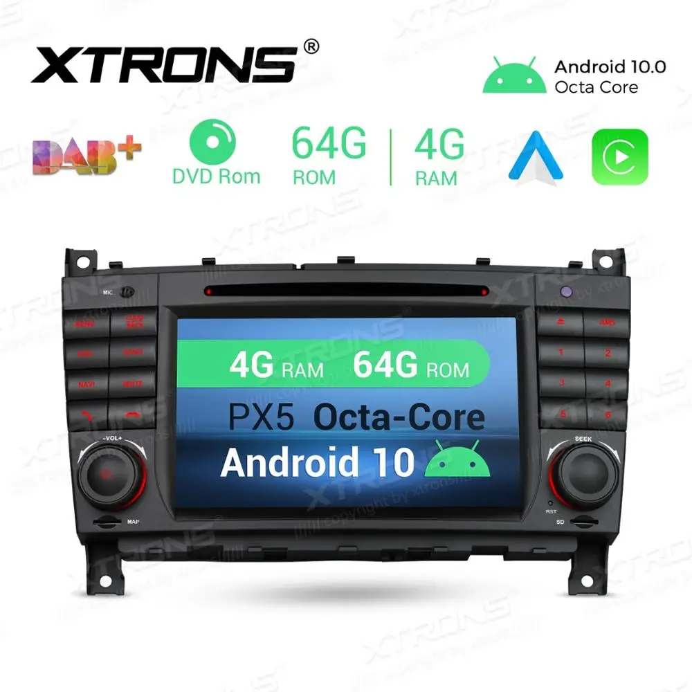 7 &quotAndroid 10 0 OS автомобильный DVD Мультимедиа GPS Радио система плеер для Mercedes Benz CLK Class