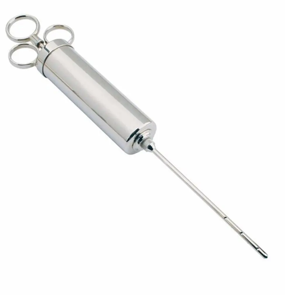

Marinade Seasoning Injector Turkey Meat Injectors Stainless Steel Cooking Syringe Injection with 3 Needles