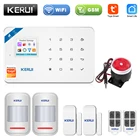 Беспроводная система охранной сигнализации KERUI Tuya W181, с поддержкой GSM, Wi-Fi