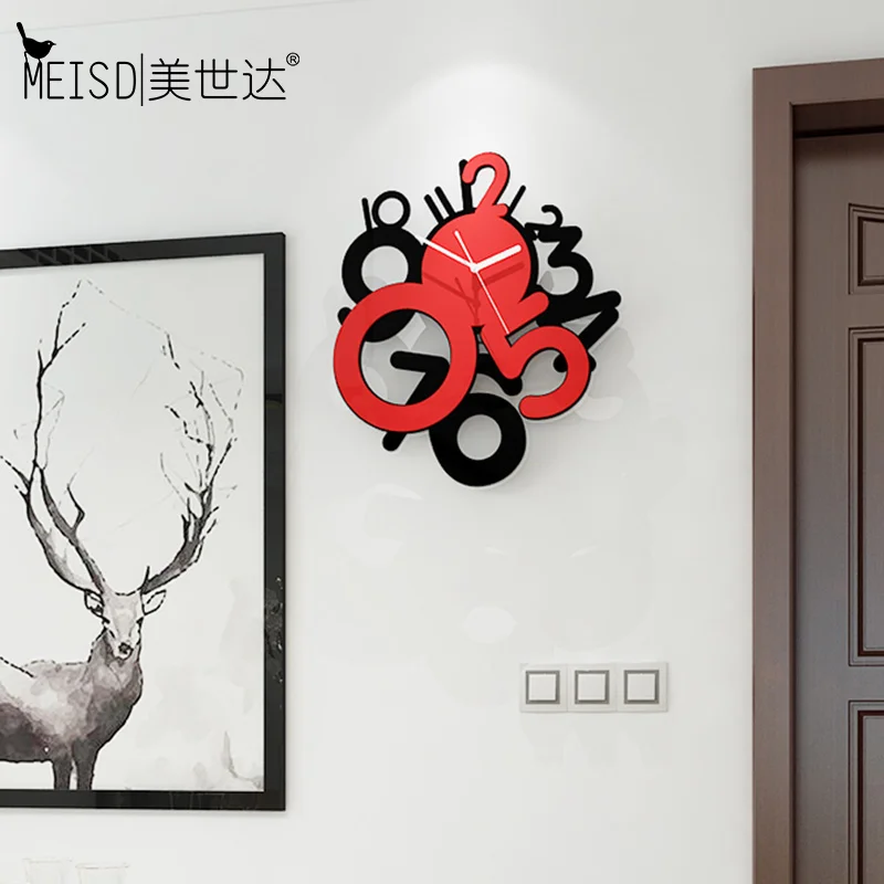MEISD креативные настенные часы бесшумные современный дизайн домашний декор