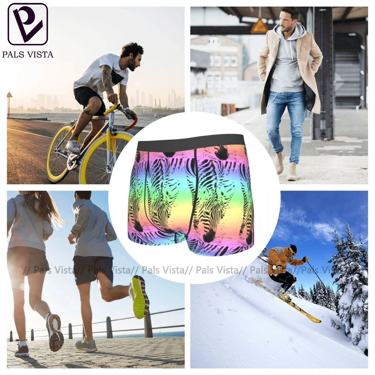 

Zebra Underwear Hot Polyester Funny Trunk Teen Sublimation Sublimation Boxer Brief