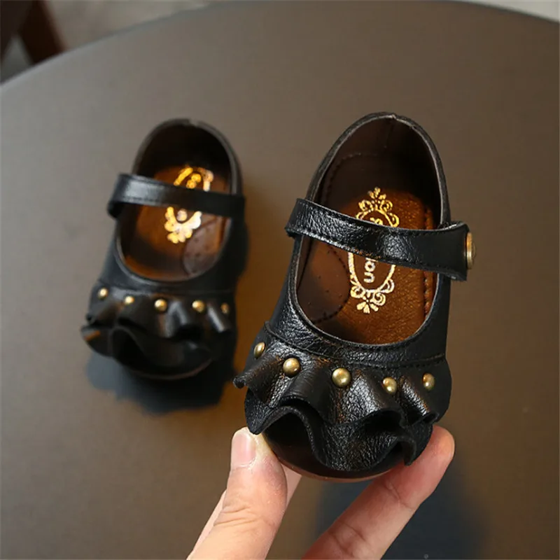 DIMI/обувь принцессы из мягкой кожи для новорожденных девочек детская обувь с