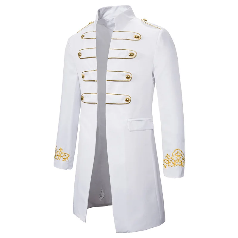 Мужской Тренч новая осенняя мужская одежда для выступлений двубортный длинный с