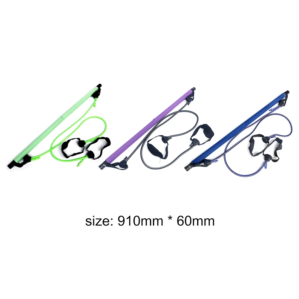 

Yoga Training Pilates Stick Bar Gym Resistance Band Fitness Workout Equipment for Easy Safety Working-out Ornaments