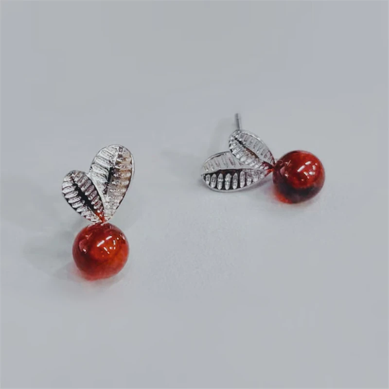 Оптовая продажа натуральные красные камни редис тибетское искусство для женщин милые маленькие гранатные