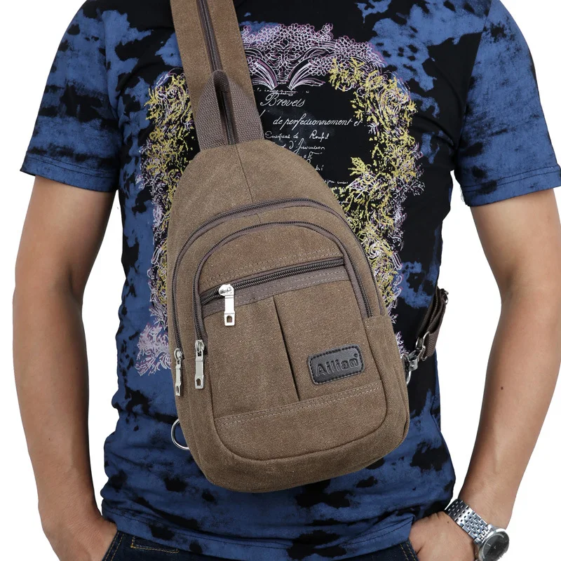 Рюкзак Холщовый в Корейском стиле для мужчин и женщин маленькая Двусторонняя