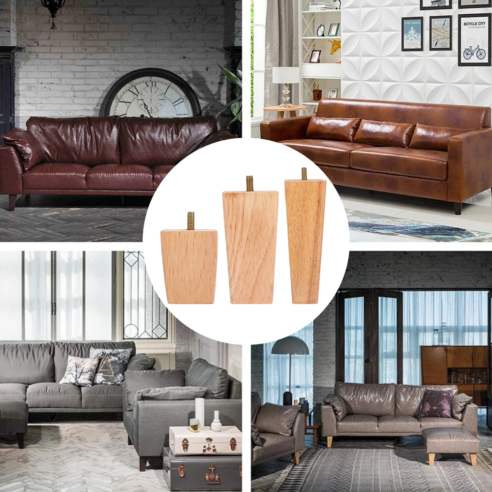 Ножки из массива Деревянные ножки дивана 60-150 мм квадратные прямые дуба с