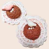 3d bird in nest with eggs sugar paste fondant silicone mold for decorating cake