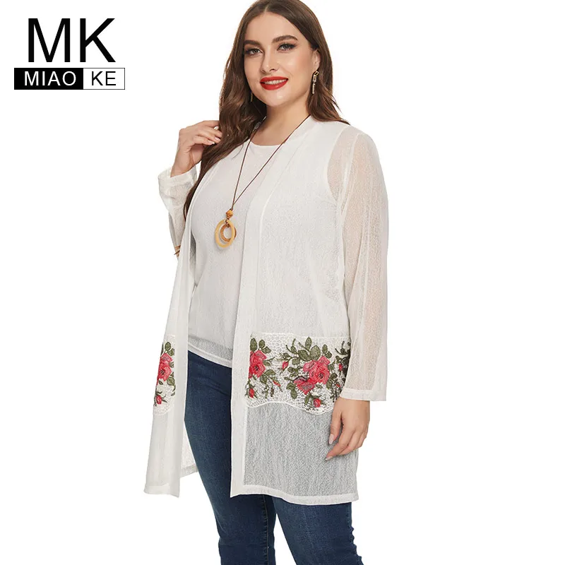 

2020 Fall Plus Size women clothing Long sleeve Chiffon top Two-piece fashion ladies Vintage elegant tops