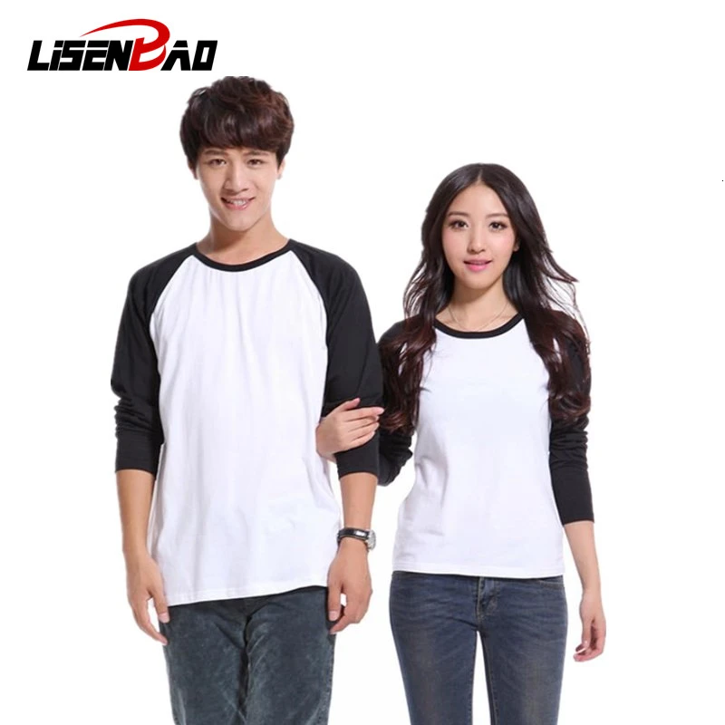 

2019 men's T shirt Stitching colors T-shirt tee shirt Long Sleeve T Shirt Men Slim Fit Casual Tees Tops Underwear shirt For Male