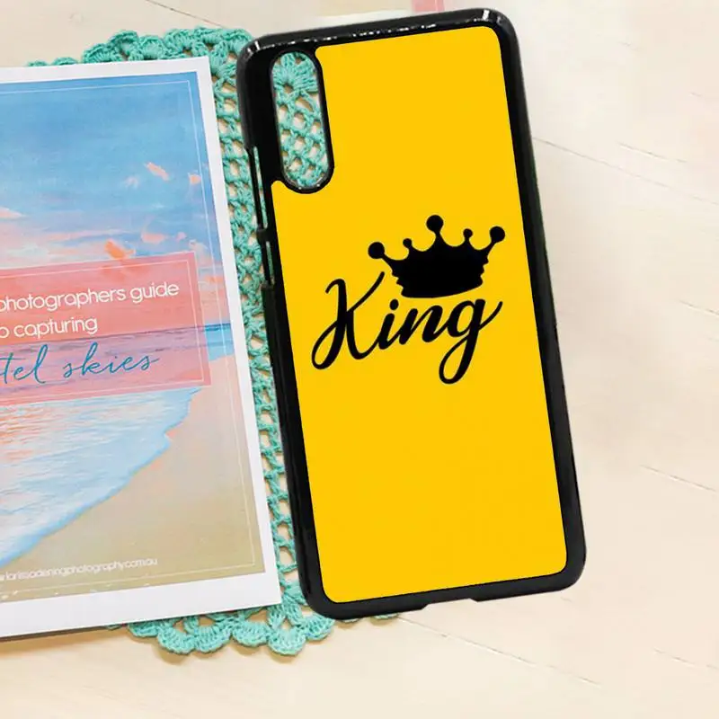 

king and queen Crown Phone Case PC for iPhone 11 12 pro XS MAX 8 7 6 6S Plus X 5S SE 2020 XR