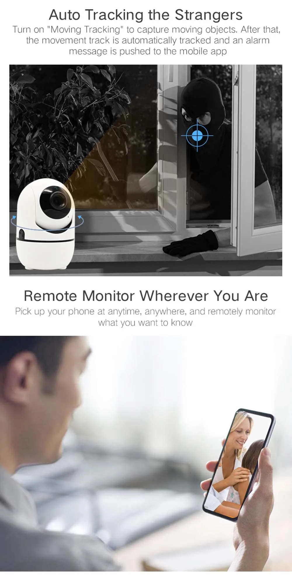 HD 1080P облачная беспроводная Wifi ip-камера, интеллектуальная автоматическая слежение за человеком, Домашняя безопасность, видеонаблюдение, CCTV сетевая камера с Wifi