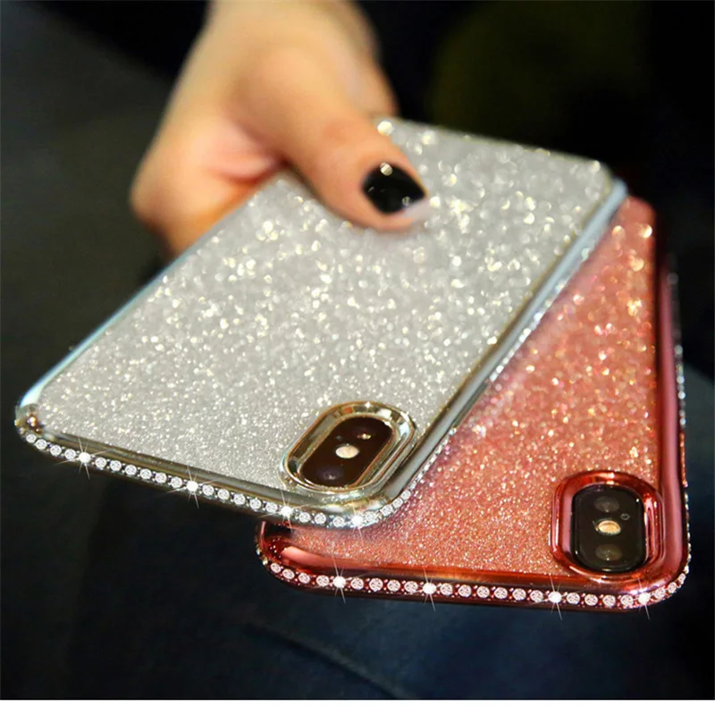 Блестящий Алмазный чехол для Xiaomi 9 8 SE A1 A2 Lite Play CC9 E Mix Max3 Redmi Note 5 6 6A 7 7A K20 Pro Plus с