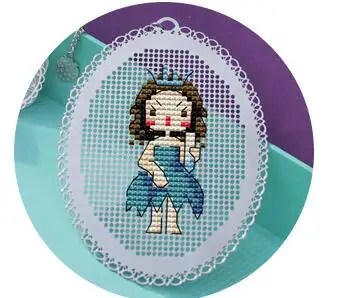 TT Girls DIY ремесло Стич вышивки крестом металлическая Закладка серебро Золотой Рукоделие Вышивка ремесла счетный крест-строчка Kit-6TH - Цвет: Темный хаки