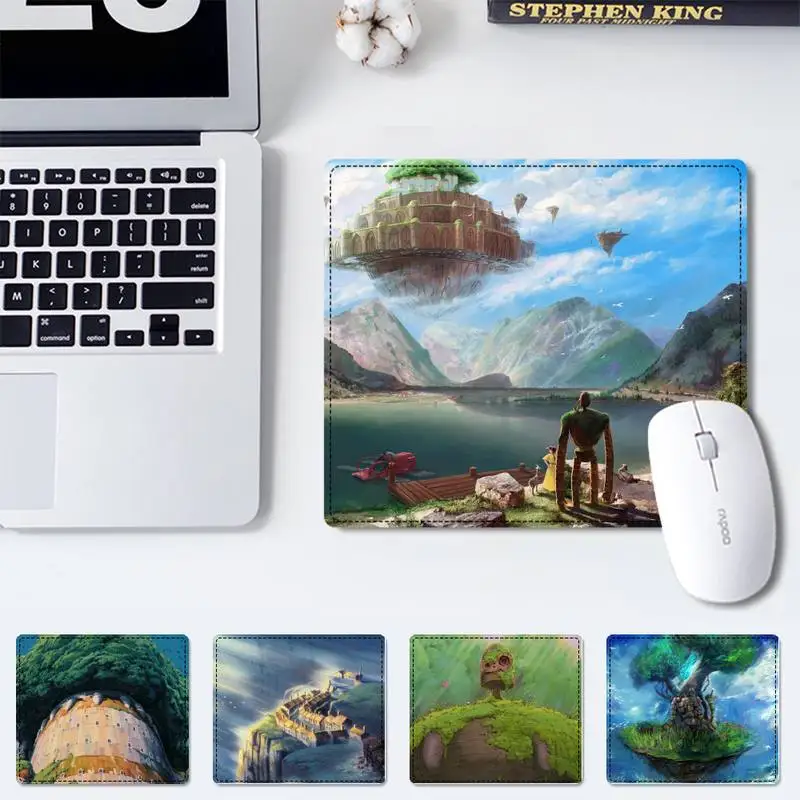

Accessories Castle in the Sky Mouse Pad Small Pads Family Laptop Gamer Rubber Mouse Mat MousePad Desk Gaming Mousepad Cup Mat