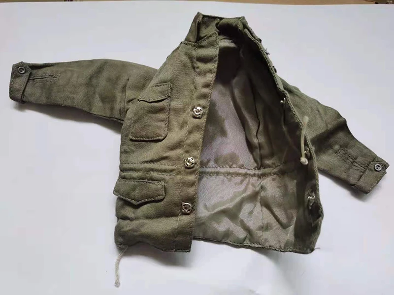 Масштаб 1/6 армейская зеленая куртка Второй мировой войны модели пальто для 12