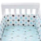 Скандинавский бампер для детской кровати в кроватке, утолщенный Комплект постельного белья с подушкой и мультяшным рисунком, защита для детской кровати, декор для детской комнаты