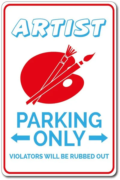 

Painter Sign Artist Parking Sign Artist Sign Artist Decor Artist Gift for Art Lover Sign Art Major Gift Tin Signs