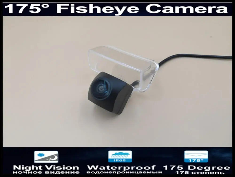 Автомобильная камера заднего вида 175 градусов 1080P Рыбий глаз объектив обратная