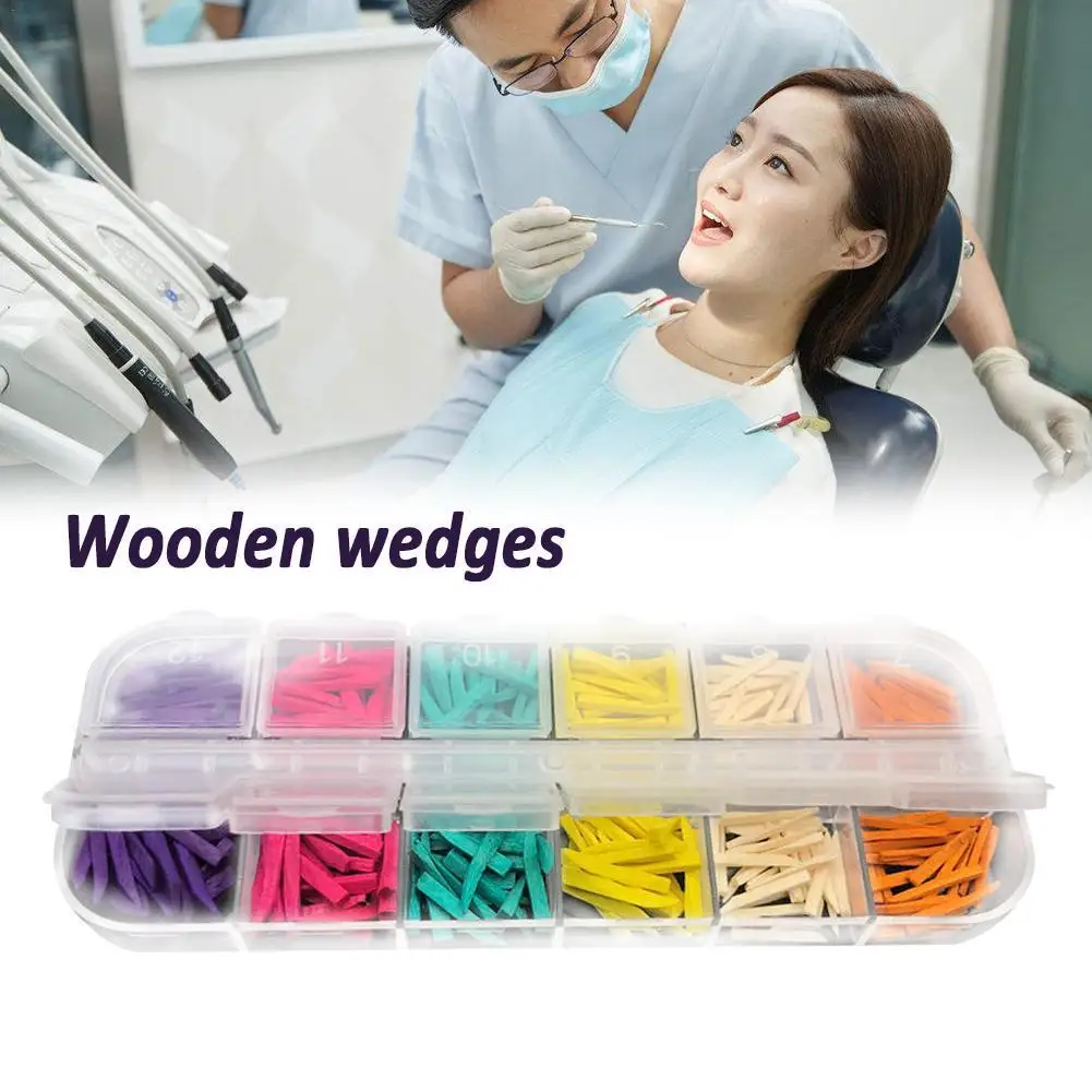 

300 шт./компл. ОДНОРАЗОВЫЕ МЕЖЗУБНЫЕ деревянные композитные клиновидные Контурные деревянные X5Q0