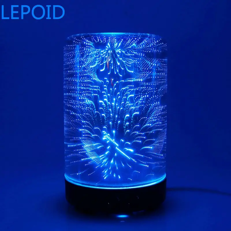 LEPOID увлажнитель воздуха стекло Арома эфирное масло диффузор 3D фейерверк
