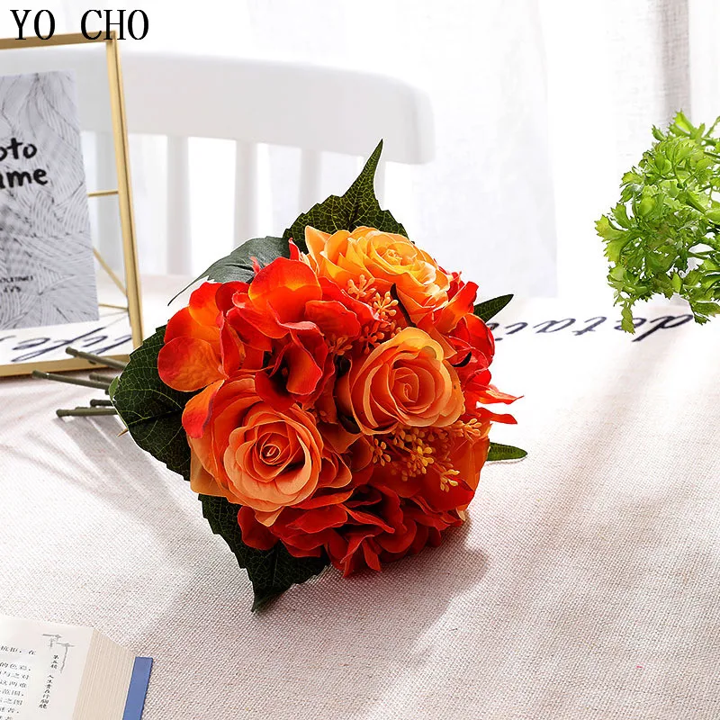 Йо Чо Свадебные цветы арифметический розийский птичий букет Искусственные