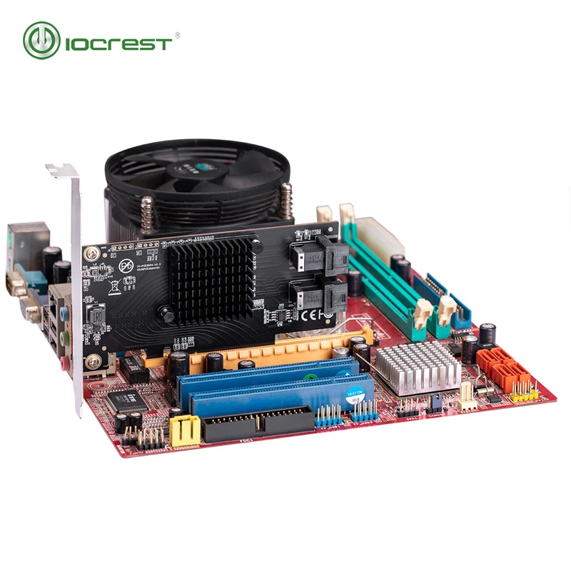 IOCREST U.2 SFF 8643 порты к PCIe 3 0x8 контроллер бифуркации поддержка материнской платы без