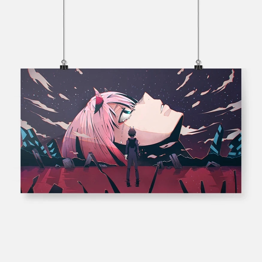 

Darling In The Franxx 02 Zero Two Anime Poster Home Decoration Prints Canvas Painting Wall Art Foto Modular Bedroom Study Decor