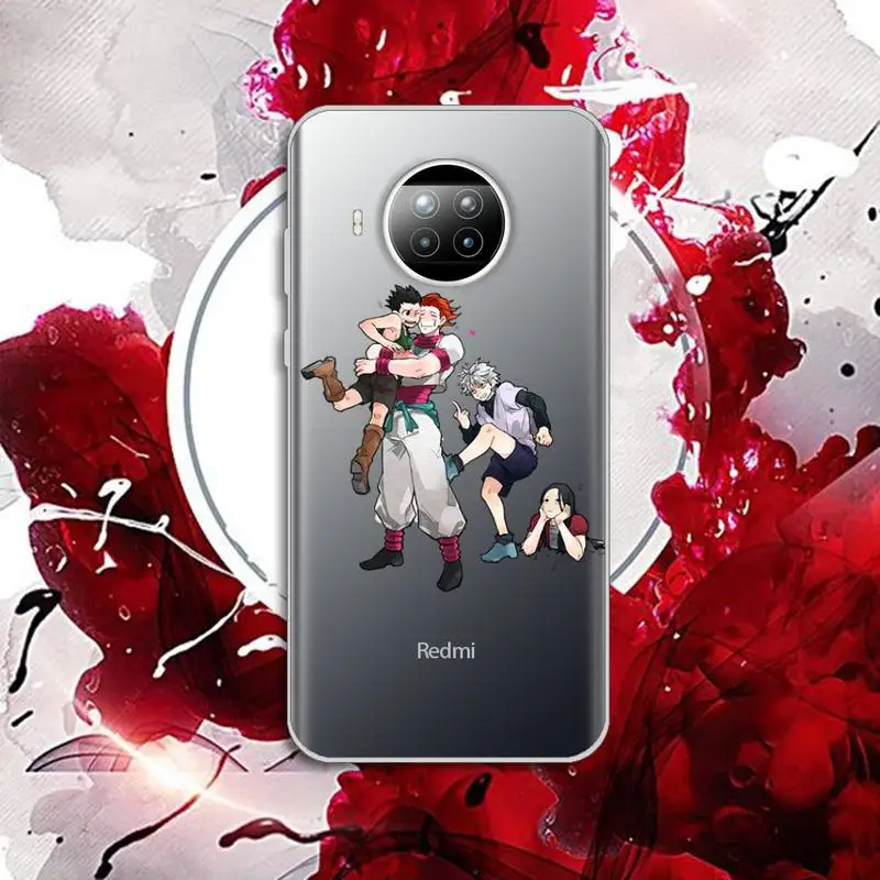 

Hunter x Hunter 3 HXH Anime Hisoka Phone Case Transparent for Xiaomi Redmi note 10 t 8 9 pro lite 11