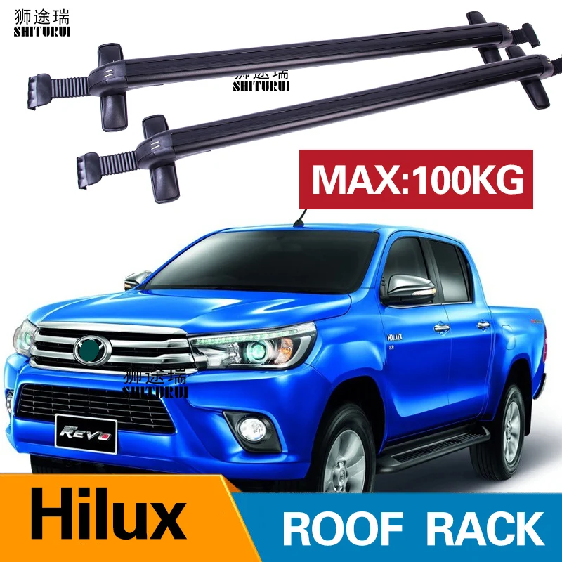 2 шт. бары на крышу для TOYOTA Hilux Single Cab X-tra 2005-2015алюминиевый сплав Боковые Бары